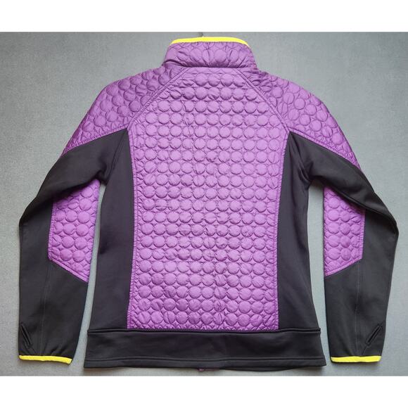 Lands End Girls Size 14 Athleisure Performance Hooded Full Zip Jacket Thumb Hole - Picture 3 of 10